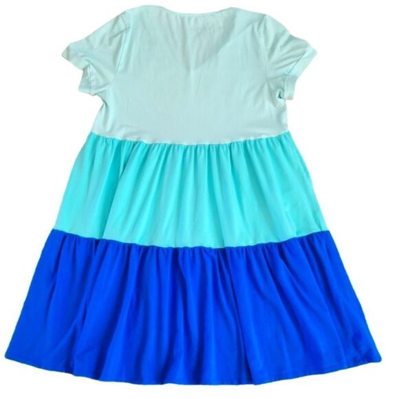 WILLOW DRIVE COLOR BLOCK T-SHIRT DRESS SZ. L - Picture 2 of 4